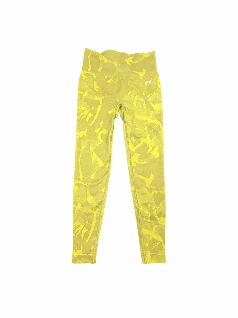 Gymshark Camo Seamless High Waist Leggings Green Yellow Women’s XS